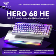 AULA HERO 68HE Magnetic Switch Keyboard Rapid Trigger 8K Return Esports Gamer Keyboard RGB Wired Gaming Keyboard