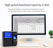 M10 Access Control& Attendance All-in-one Machine Human Fingerprint/Password/ID Card Swipe Alarm Function U Disk Upload Download