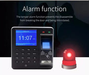 M10 Access Control& Attendance All-in-one Machine Human Fingerprint/Password/ID Card Swipe Alarm Function U Disk Upload Download