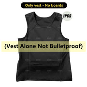 Self-Defense Lightweight Sleeveless Armor Vest with Insertable Bulletproof Plate  (Vest Alone Not Bulletproof)