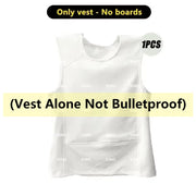 Self-Defense Lightweight Sleeveless Armor Vest with Insertable Bulletproof Plate  (Vest Alone Not Bulletproof)