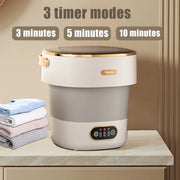 13L Portable Washing Machine Folding Large Capacity Clothes Spin Dryer Bucket Travel Underwear Socks Foldable Mini Washer