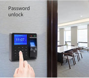 M10 Access Control& Attendance All-in-one Machine Human Fingerprint/Password/ID Card Swipe Alarm Function U Disk Upload Download