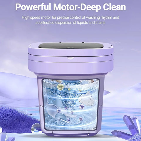 11L Portable Washing Machine folk wide Capacity Clothes Spin Dryer Bucket Travel Underwear Socks Ultrasonic Mini wash