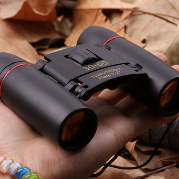 Mini Binoculars Thermal Scope Foldable Zoom Telescope High-Power Night Vision For Adults Children Camping Hiking Outdoor Travel