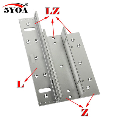 180/280/350/500kg Z&L Bracket Magnetic Electromagnetic Lock LZ 350lbs Inward door with wooden metal door Access Control System