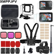 Accessories Kit for Gopro Hero 12 11 10 9 Black Carrying Bag Waterproof Housing Case Tripod Set for Go Pro Hero12 Hero11 10 9