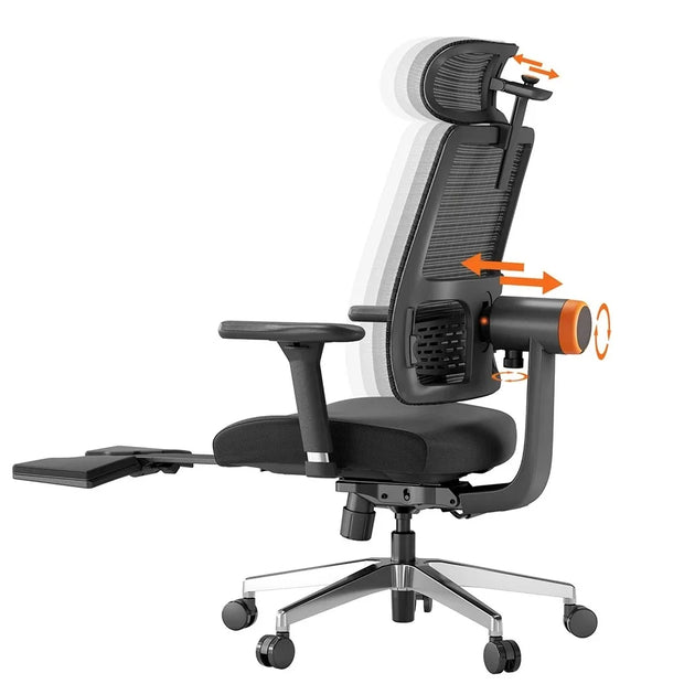 NEWTRAL MagicH-B Pro Ergonomic Chair with Footrest Auto-Following Backrest Headrest Adaptive Lower Back Support Adjustable Armre