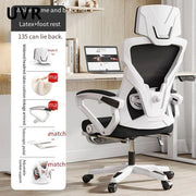 UVR Computer Gaming Chair Ergonomic Reclining Backrest Chair Sedentary Comfort Swivel Seat Breathable Mesh Staff Office Chair