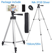 Nagnahz Tripod for Phone 150cm Video Recording Phone Tripod Stand with Bluetooth Remote Universal Camera Phone Photography Stand