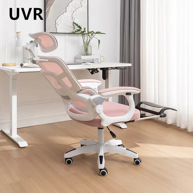 UVR Mesh Office ChairSedentary Comfortable Reclining Boss Chair Ergonomic Design Leisure Armchair Game Computer Chair Furniture