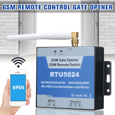 RTU5024 GSM Gate Opener Relay Switch Wireless Remote Control Door Access Free Call 850/900/1800/1900MHz RTU5024 GSM Door Opener