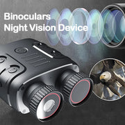 1080P Binocular Infrared Night-Visions Device 5X Binocular Day Night Use Photo Video Taking Digital Zoom for Hunting Boating