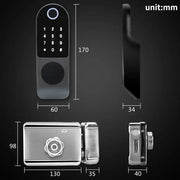 Smart Electronic Fingerprint Lock Waterproof WIFI Tuya APP TT Support Biofingerprint/Password/IC Card/Key/ Remote Control Unlock