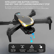 New Tesla Drone 8K Professional HD Camear RC Quadcopter Helicopter WIFI FPV Distance Avoid Obstacles Optical Flow Kid Gift Toy