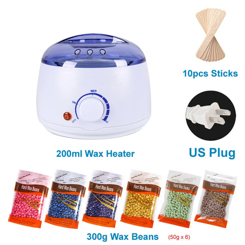 200/500ML Electric Wax Heater Hot Wax Machine Paraffin Pot Warmer Hair Removal Waxing Machine Wax-melt Epilator Quick Heater