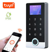 Metal IP68 Waterproof Tuya App RFID Wifi Biometric Fingerprint Touch Keyboard 125Khz Access Control keypad