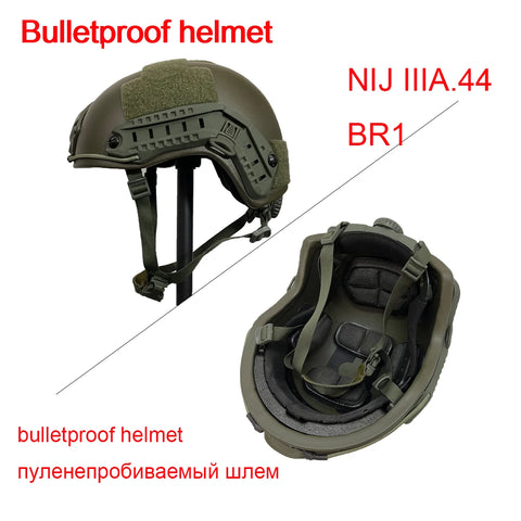 LPRED Real Bulletproof Helmet Ballistic High Cut Tactical NIJ 3A Helmet Aramid UHMW PE Safety Helmet IIIA Br1 MICH FAST Helmet