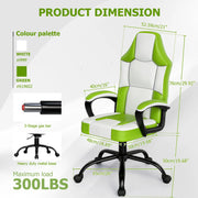 Ergonomic Gaming Chair, PU Leather Video Game Chairs for Adults, Gamer Chair Office Chair for Teenagers