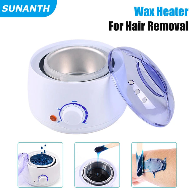 200ml Wax Warmer Machine Depilatory Hard Wax Beans Removal Wax Heater Wax Machine Epilator Wax-melt Pot Unisex Hair Removal