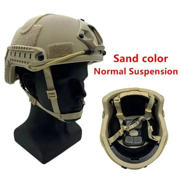 Ballistic Helmet -Wendy Aramid Kevlar Tactical Ballistic Helmet FAST army green NIJ IIIA High Cut - Bulletproof helmet