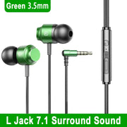 For Galaxy 90° Jack Wired Gaming Headset HiFi Surround Sound With Mic 3.5mm Type C Music Headphones For Samsung S24 23 iPhone 15