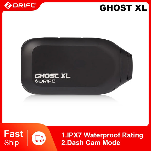 Drift Innovation Ghost XL Action Camera 1080 Full HD Video Camera with Rotating Lens and Dash Cam Mode IPX7 Waterproof Camera