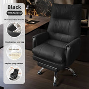 Leather, Light Luxury, Boss Chair, Home, Computer, Comfort, Office, Reclining, Sedentary, Study, Back Chair