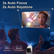 K2 Projector Built-in 5200mAh Battery 4K HD Android 11 Cinema Outdoor Video Game Console RGB Light BT5.0 Home Cinema