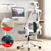 WCG Gaming Chair Home Leisure Armchair Ergonomic Design Reclining Computer Chair Breathable Staff Chair Mesh Office Chair