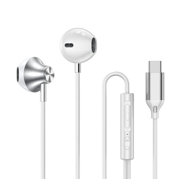 For Samsung Headphones HiFi Surround Sound In-ear USB Type C 3.5mm With wire control Wired Earplugs For Galaxy S24 S23 S22 Ultra