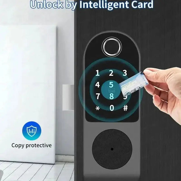 Smart Electronic Fingerprint Lock Waterproof WIFI Tuya APP TT Support Biofingerprint/Password/IC Card/Key/ Remote Control Unlock