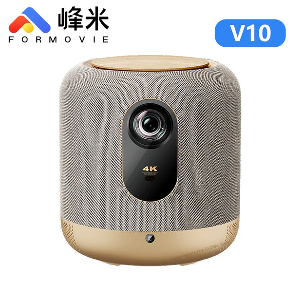 New Formovie Fengmi V10 4K LED Projector 2500ANSI Lumens  MEMC HDR10 4+64GB 120Hz 12ms Game Delay Portable Home Theater Beamer