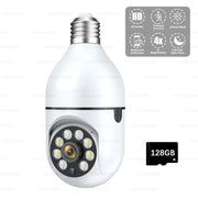 E27 Bulb Wifi Surveillance Camera Wireless Night Vision HD Automatic Human Tracking  Security Baby Monitor Zoom Full Color Video