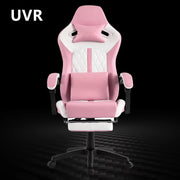 UVR Gaming Computer Chair Ergonomic Design Armchair Home Office Chair Comfortable Sponge Cushion Athletic Chair Furniture