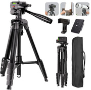 Camera Tripod, 74" DSLR Camera Tripod with 1 QR Plates for Sony/Nikon/Canon, Lightweight Video Tripod Stand