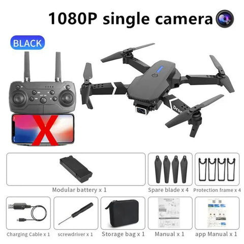 2024 New E88 Pro WIFI FPV Drone Wide Angle HD 4K 1080P Camera Height Hold RC Foldable Quadcopter Dron Helicopter Toys Gift