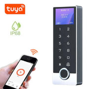 Metal IP68 Waterproof Tuya App RFID Wifi Biometric Fingerprint Touch Keyboard 125Khz Access Control keypad