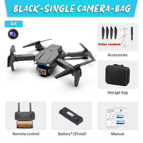 KBDFA E99Pro Drone HD Professional 4k drone Dual Camera WIFI fpv  Aircraft Quadcopte Obstacle Avoidance Aerial Photography Drone