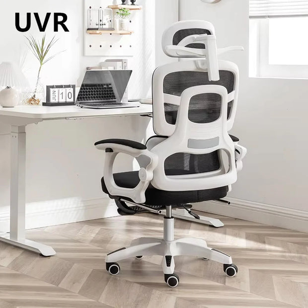 UVR Mesh Office ChairSedentary Comfortable Reclining Boss Chair Ergonomic Design Leisure Armchair Game Computer Chair Furniture