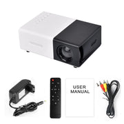 Salange J9Pro Mini Projector LED Home Media Player Audio Portable Proyectors 480x360 Pixels Supports 1080P HDMI USB Video Beamer