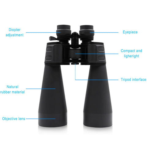 Zoom Powerful HD Binoculars 20-180x100 Night Vision Scope Wide-angle IPX4 Waterproof Long-distance for Astronomy Bird Watching