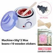 200CC Wax Heater Warmer Hair Removal Machine For Hand Foot Body SPA Epilator Paraffin Wax Pot +Wax Beans + Wood Sticks