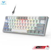 AULA F3261 Mechanical Gamer Keyboard Macro Keyboard Hotswap Gaming Keyboard for Tablet 60 Percent Layout RGB Customize Software