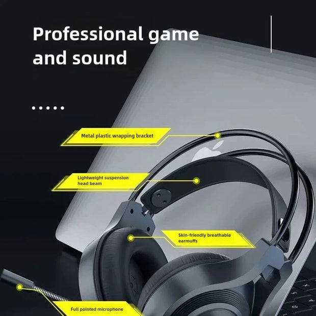 SW-G8 Gaming Headset Gaming Wired 7.1 Channel Noise Cancelling Multifunctional Headset Computer Laptop USB Gaming Headset