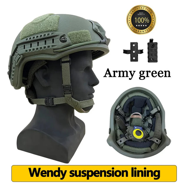 Ballistics ACH High Cuting bulletproof Helmet  NIJ III+7.62 Aramid Kevlar Tactical equipment Safety Helmet FAST Ballistic Helmet