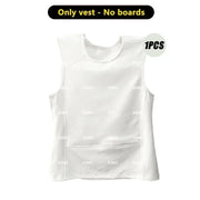 Self-Defense Lightweight Sleeveless Armor Vest with Insertable Bulletproof Plate  (Vest Alone Not Bulletproof)