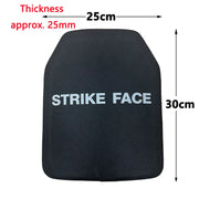 High Quality ISO Certified 10x12 Inch 25mm  PE Composite Bulletproof Plate Protection Independent Protection Armor