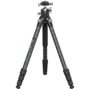 CX6 Professional 10 Layers Carbon Fiber Tripod for DSLR Camera Heavy Duty 40mm Low Profile Ball Head Compact Structure 175cm