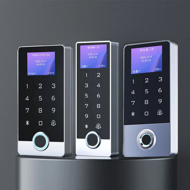 Metal IP68 Waterproof Tuya App RFID Wifi Biometric Fingerprint Touch Keyboard 125Khz Access Control keypad